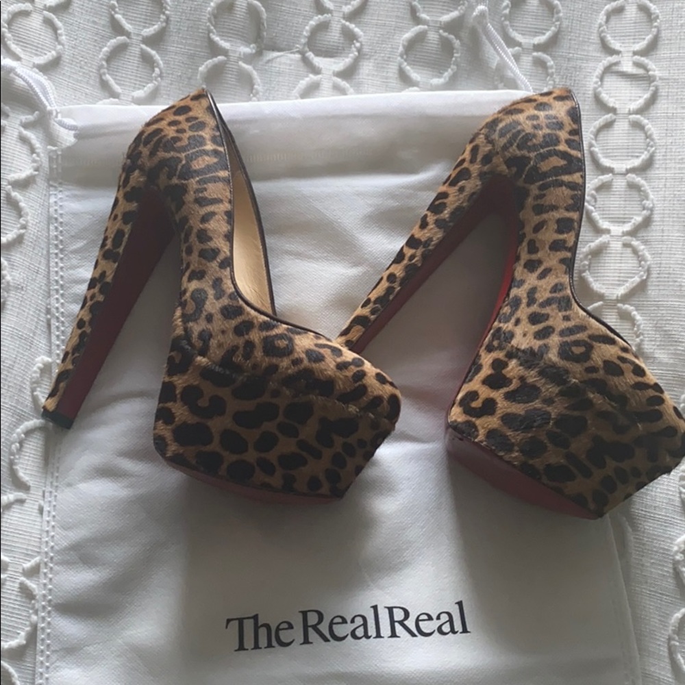 🐆wild card🐆Christian louboutin bibi pumps sz37